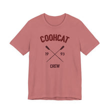 Load image into Gallery viewer, Unisex Crew Vintage Tee, Coohcat Crew T-Shirt, Casual Everyday Wear, Gift for Friends, Relaxed Fit Shirt