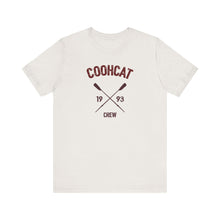 Load image into Gallery viewer, Unisex Crew Vintage Tee, Coohcat Crew T-Shirt, Casual Everyday Wear, Gift for Friends, Relaxed Fit Shirt
