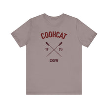 Load image into Gallery viewer, Unisex Crew Vintage Tee, Coohcat Crew T-Shirt, Casual Everyday Wear, Gift for Friends, Relaxed Fit Shirt