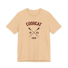 Load image into Gallery viewer, Unisex Crew Vintage Tee, Coohcat Crew T-Shirt, Casual Everyday Wear, Gift for Friends, Relaxed Fit Shirt
