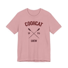 Load image into Gallery viewer, Unisex Crew Vintage Tee, Coohcat Crew T-Shirt, Casual Everyday Wear, Gift for Friends, Relaxed Fit Shirt