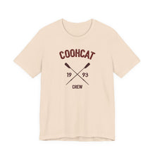 Load image into Gallery viewer, Unisex Crew Vintage Tee, Coohcat Crew T-Shirt, Casual Everyday Wear, Gift for Friends, Relaxed Fit Shirt