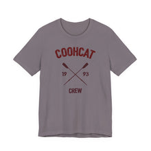 Load image into Gallery viewer, Unisex Crew Vintage Tee, Coohcat Crew T-Shirt, Casual Everyday Wear, Gift for Friends, Relaxed Fit Shirt