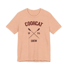 Load image into Gallery viewer, Unisex Crew Vintage Tee, Coohcat Crew T-Shirt, Casual Everyday Wear, Gift for Friends, Relaxed Fit Shirt