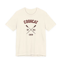 Load image into Gallery viewer, Unisex Crew Vintage Tee, Coohcat Crew T-Shirt, Casual Everyday Wear, Gift for Friends, Relaxed Fit Shirt