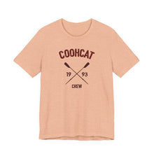 Load image into Gallery viewer, Unisex Crew Vintage Tee, Coohcat Crew T-Shirt, Casual Everyday Wear, Gift for Friends, Relaxed Fit Shirt