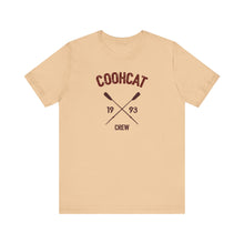 Load image into Gallery viewer, Unisex Crew Vintage Tee, Coohcat Crew T-Shirt, Casual Everyday Wear, Gift for Friends, Relaxed Fit Shirt