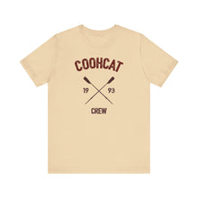 Load image into Gallery viewer, Unisex Crew Vintage Tee, Coohcat Crew T-Shirt, Casual Everyday Wear, Gift for Friends, Relaxed Fit Shirt
