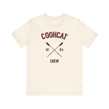 Load image into Gallery viewer, Unisex Crew Vintage Tee, Coohcat Crew T-Shirt, Casual Everyday Wear, Gift for Friends, Relaxed Fit Shirt
