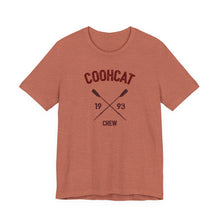Load image into Gallery viewer, Unisex Crew Vintage Tee, Coohcat Crew T-Shirt, Casual Everyday Wear, Gift for Friends, Relaxed Fit Shirt
