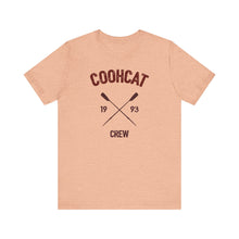 Load image into Gallery viewer, Unisex Crew Vintage Tee, Coohcat Crew T-Shirt, Casual Everyday Wear, Gift for Friends, Relaxed Fit Shirt
