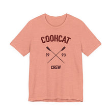 Load image into Gallery viewer, Unisex Crew Vintage Tee, Coohcat Crew T-Shirt, Casual Everyday Wear, Gift for Friends, Relaxed Fit Shirt
