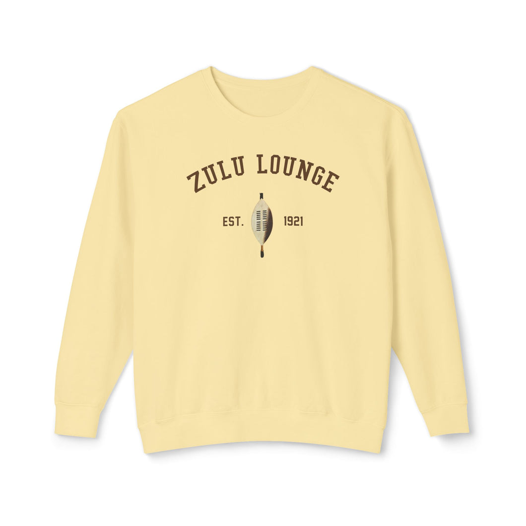 ZULU LOUNGE EST. 1921/Unisex Lightweight Crewneck Sweatshirt