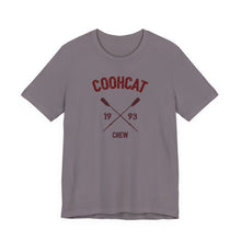 Load image into Gallery viewer, Unisex Crew Vintage Tee, Coohcat Crew T-Shirt, Casual Everyday Wear, Gift for Friends, Relaxed Fit Shirt
