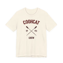 Load image into Gallery viewer, Unisex Crew Vintage Tee, Coohcat Crew T-Shirt, Casual Everyday Wear, Gift for Friends, Relaxed Fit Shirt
