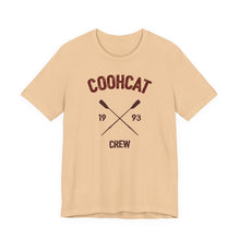Load image into Gallery viewer, Unisex Crew Vintage Tee, Coohcat Crew T-Shirt, Casual Everyday Wear, Gift for Friends, Relaxed Fit Shirt

