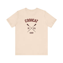 Load image into Gallery viewer, Unisex Crew Vintage Tee, Coohcat Crew T-Shirt, Casual Everyday Wear, Gift for Friends, Relaxed Fit Shirt
