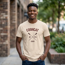 Load image into Gallery viewer, Unisex Crew Vintage Tee, Coohcat Crew T-Shirt, Casual Everyday Wear, Gift for Friends, Relaxed Fit Shirt

