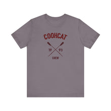 Load image into Gallery viewer, Unisex Crew Vintage Tee, Coohcat Crew T-Shirt, Casual Everyday Wear, Gift for Friends, Relaxed Fit Shirt
