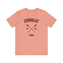 Load image into Gallery viewer, Unisex Crew Vintage Tee, Coohcat Crew T-Shirt, Casual Everyday Wear, Gift for Friends, Relaxed Fit Shirt
