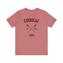 Load image into Gallery viewer, Unisex Crew Vintage Tee, Coohcat Crew T-Shirt, Casual Everyday Wear, Gift for Friends, Relaxed Fit Shirt
