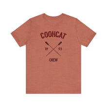 Load image into Gallery viewer, Unisex Crew Vintage Tee, Coohcat Crew T-Shirt, Casual Everyday Wear, Gift for Friends, Relaxed Fit Shirt
