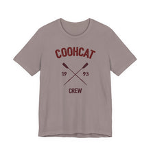 Load image into Gallery viewer, Unisex Crew Vintage Tee, Coohcat Crew T-Shirt, Casual Everyday Wear, Gift for Friends, Relaxed Fit Shirt
