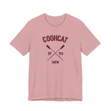 Load image into Gallery viewer, Unisex Crew Vintage Tee, Coohcat Crew T-Shirt, Casual Everyday Wear, Gift for Friends, Relaxed Fit Shirt
