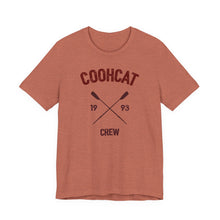 Load image into Gallery viewer, Unisex Crew Vintage Tee, Coohcat Crew T-Shirt, Casual Everyday Wear, Gift for Friends, Relaxed Fit Shirt
