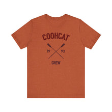 Load image into Gallery viewer, Unisex Crew Vintage Tee, Coohcat Crew T-Shirt, Casual Everyday Wear, Gift for Friends, Relaxed Fit Shirt
