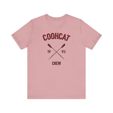 Load image into Gallery viewer, Unisex Crew Vintage Tee, Coohcat Crew T-Shirt, Casual Everyday Wear, Gift for Friends, Relaxed Fit Shirt
