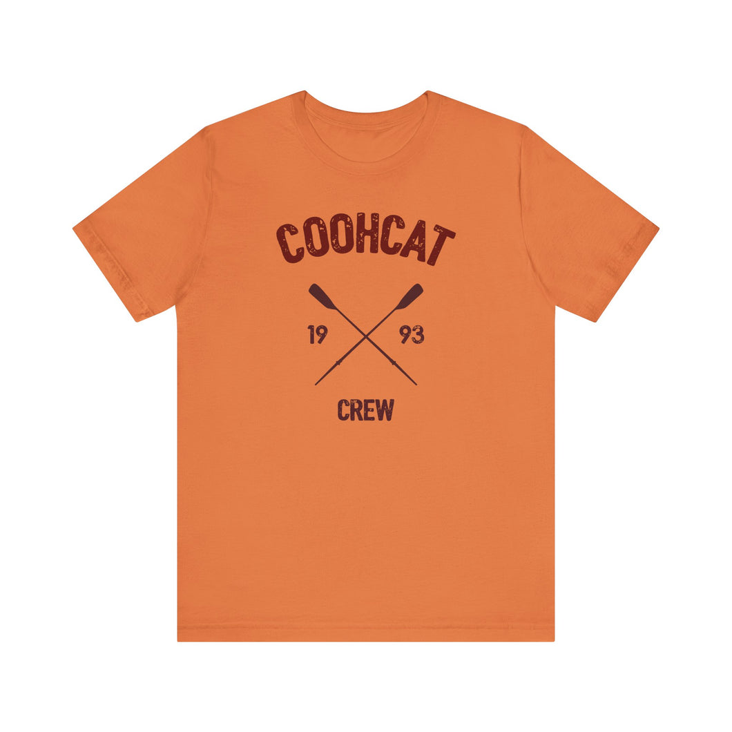 Unisex Crew Vintage Tee, Coohcat Crew T-Shirt, Casual Everyday Wear, Gift for Friends, Relaxed Fit Shirt
