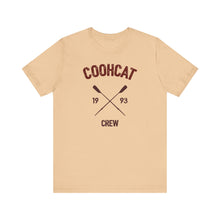 Load image into Gallery viewer, Unisex Crew Vintage Tee, Coohcat Crew T-Shirt, Casual Everyday Wear, Gift for Friends, Relaxed Fit Shirt
