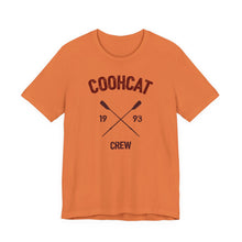 Load image into Gallery viewer, Unisex Crew Vintage Tee, Coohcat Crew T-Shirt, Casual Everyday Wear, Gift for Friends, Relaxed Fit Shirt
