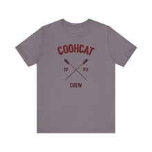 Load image into Gallery viewer, Unisex Crew Vintage Tee, Coohcat Crew T-Shirt, Casual Everyday Wear, Gift for Friends, Relaxed Fit Shirt
