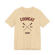 Load image into Gallery viewer, Unisex Crew Vintage Tee, Coohcat Crew T-Shirt, Casual Everyday Wear, Gift for Friends, Relaxed Fit Shirt
