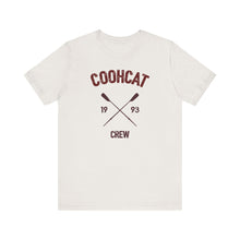 Load image into Gallery viewer, Unisex Crew Vintage Tee, Coohcat Crew T-Shirt, Casual Everyday Wear, Gift for Friends, Relaxed Fit Shirt
